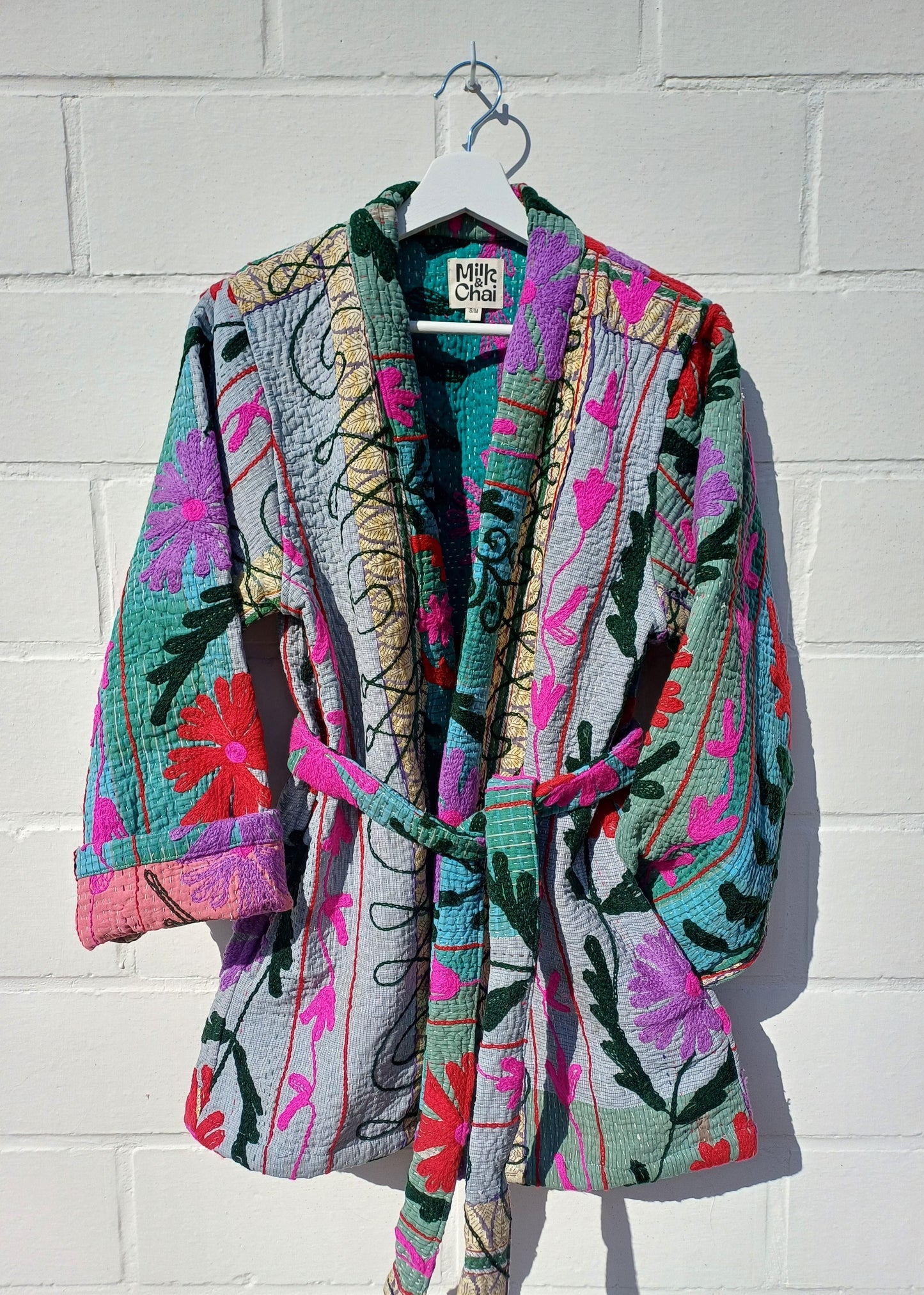 Vintage Kantha Suzani Kimono #8