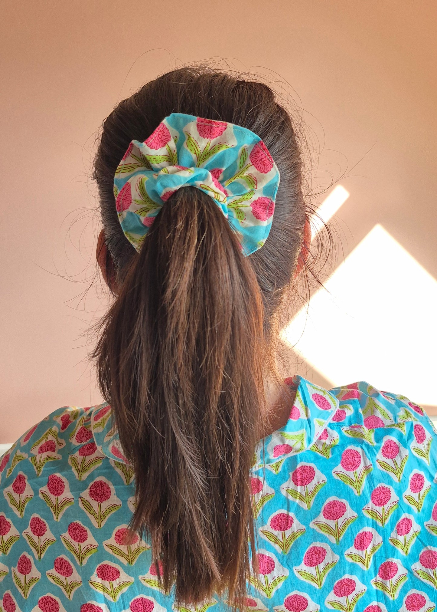 Scrunchie Blauw
