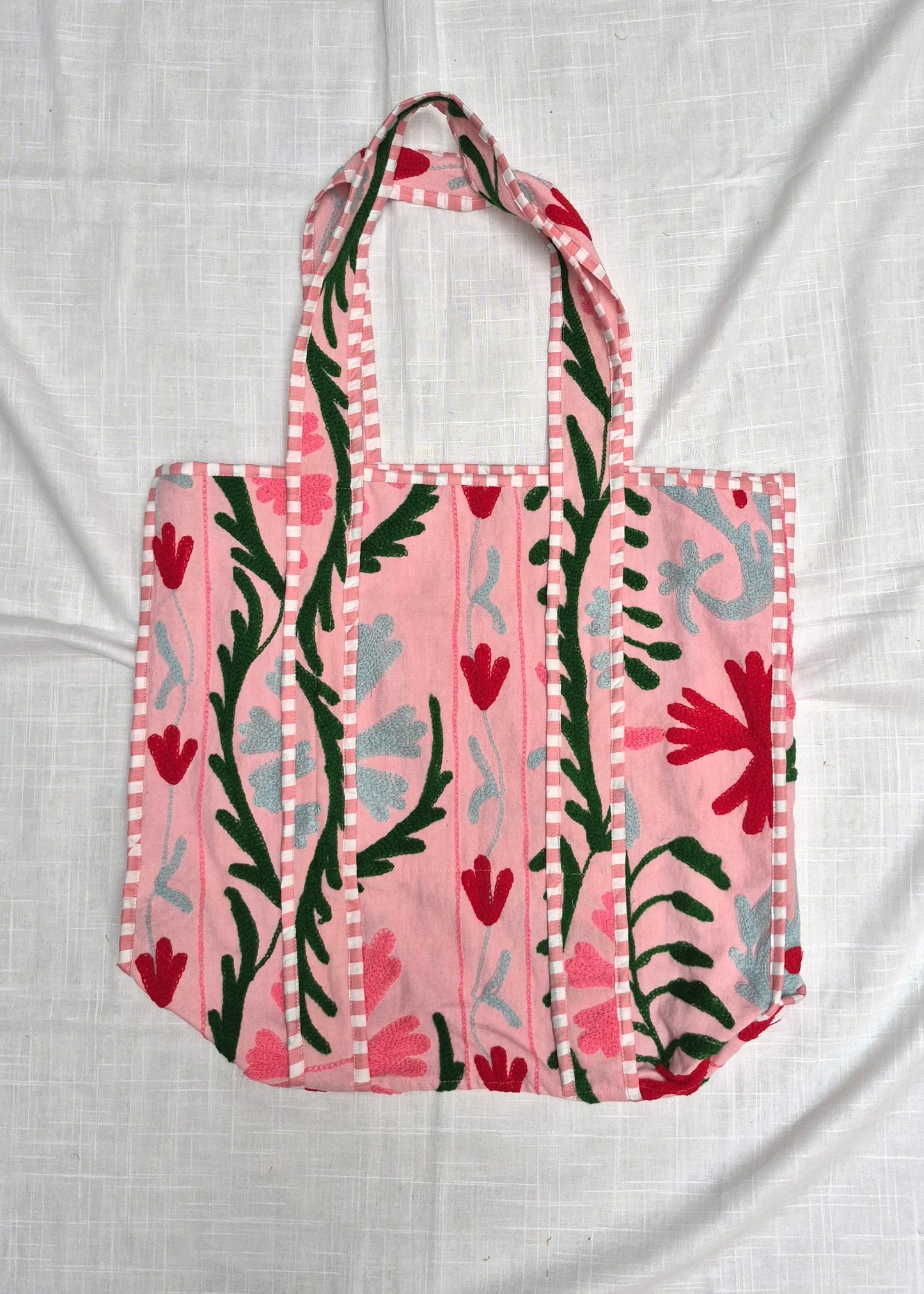 Suzani tote bag - Rose Mist