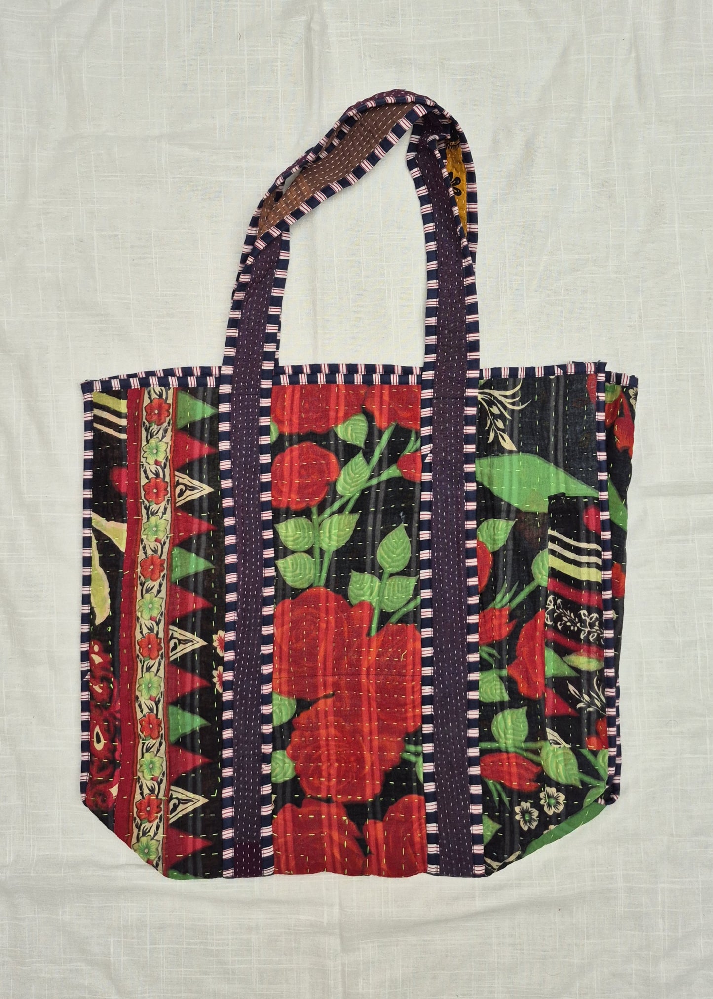 Vintage kantha tote bag # 17