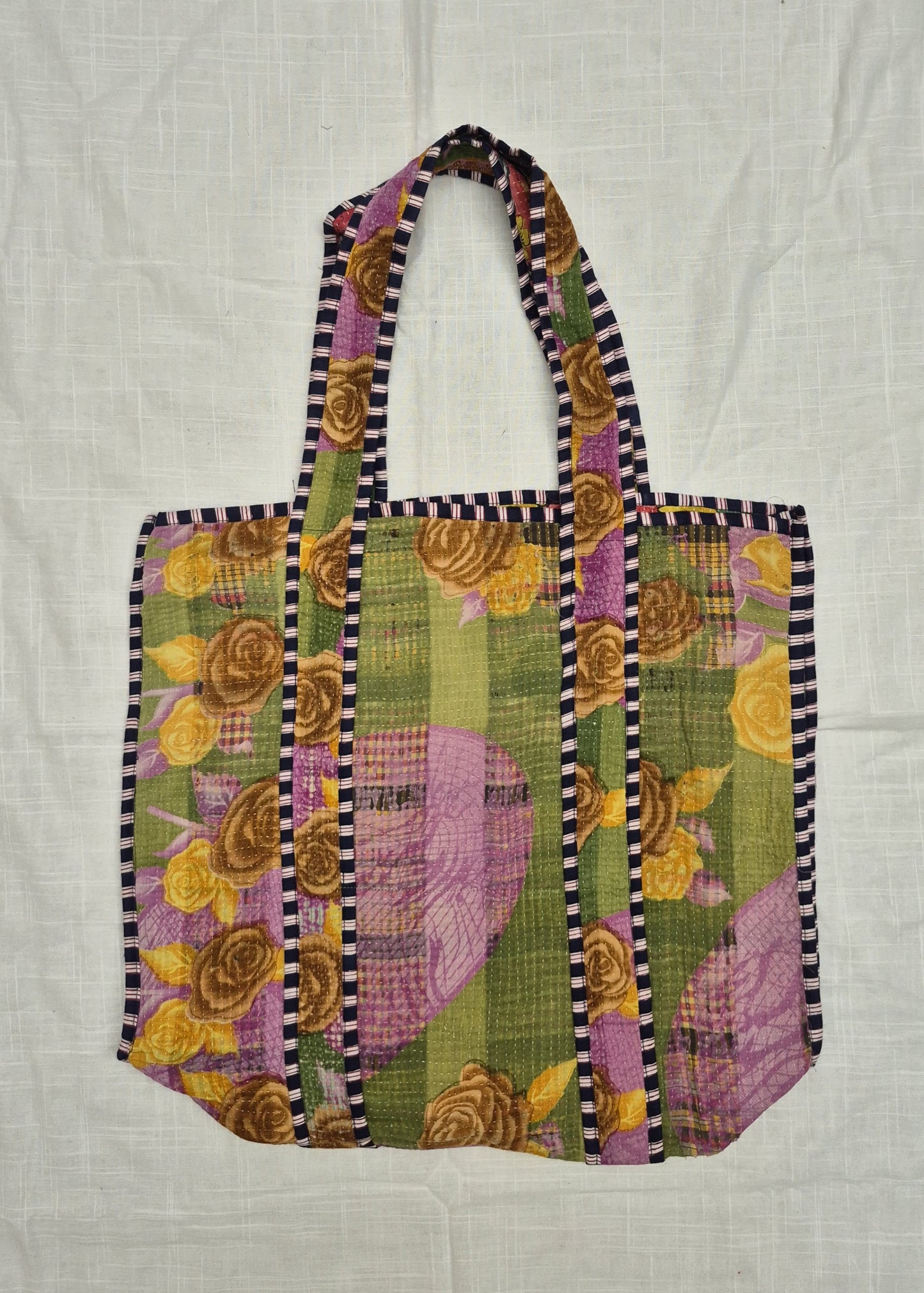 Vintage kantha tote bag # 23