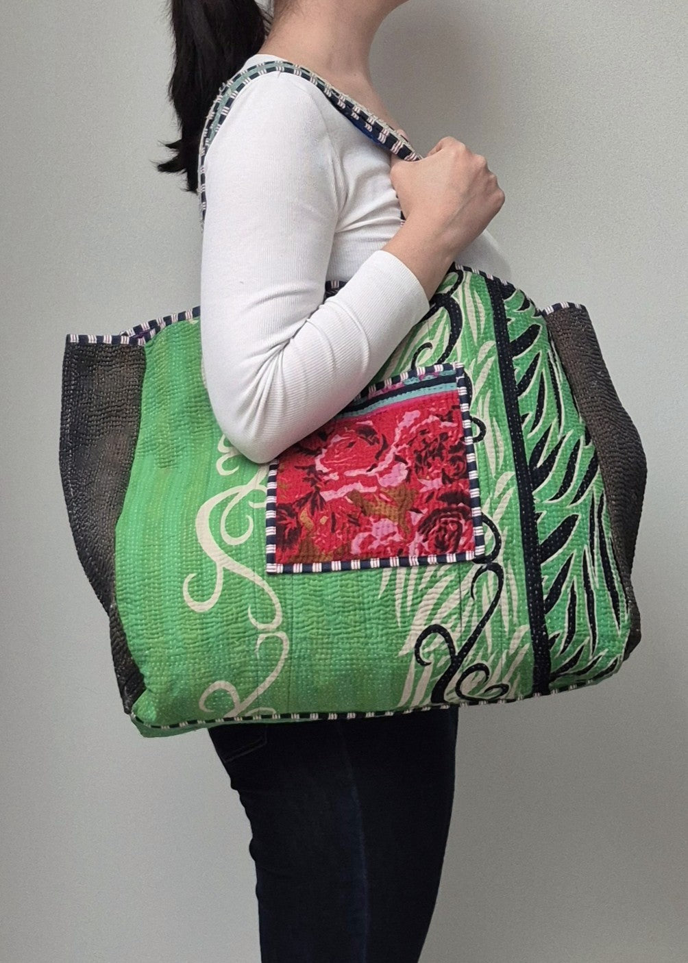Kantha tote bag # 5