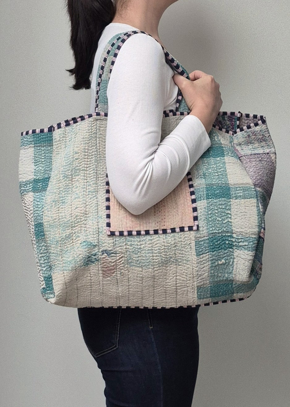 Kantha tote bag # 4