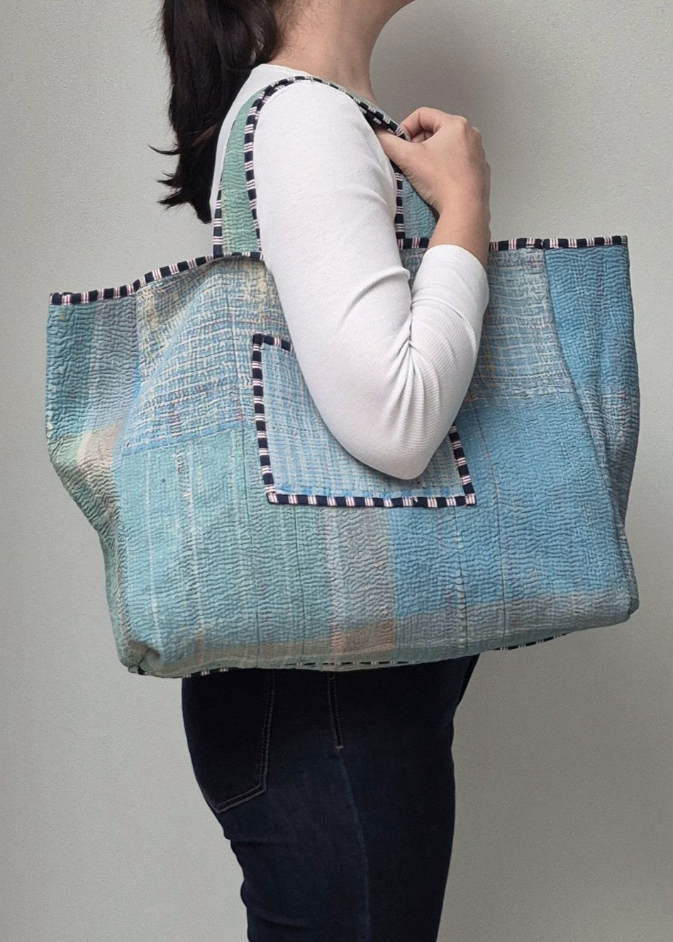 Kantha tote bag # 3