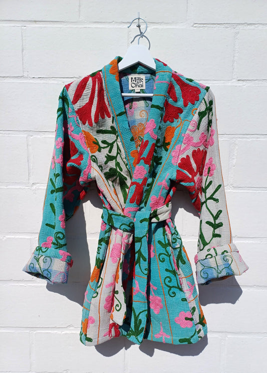 Vintage Kantha Suzani Kimono #1