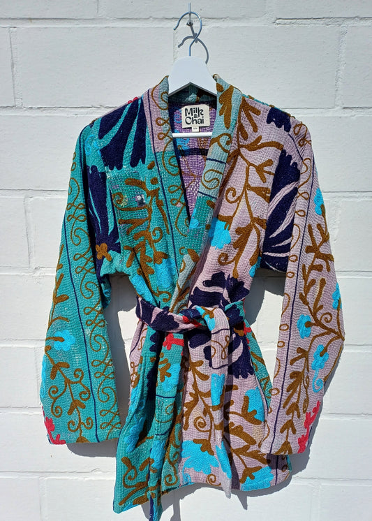 Vintage Kantha Suzani Kimono #2