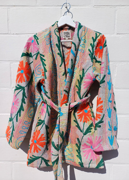 Vintage Kantha Suzani Kimono #4