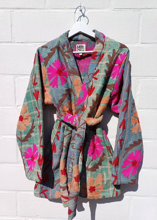 Vintage Kantha Suzani Kimono #5