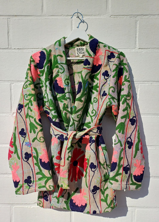 Vintage Kantha Suzani Kimono #9