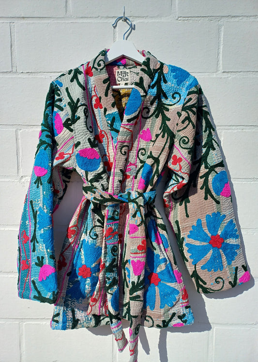Vintage Kantha Suzani Kimono #10