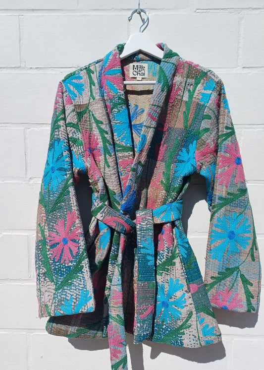 Vintage Kantha Suzani Kimono #13