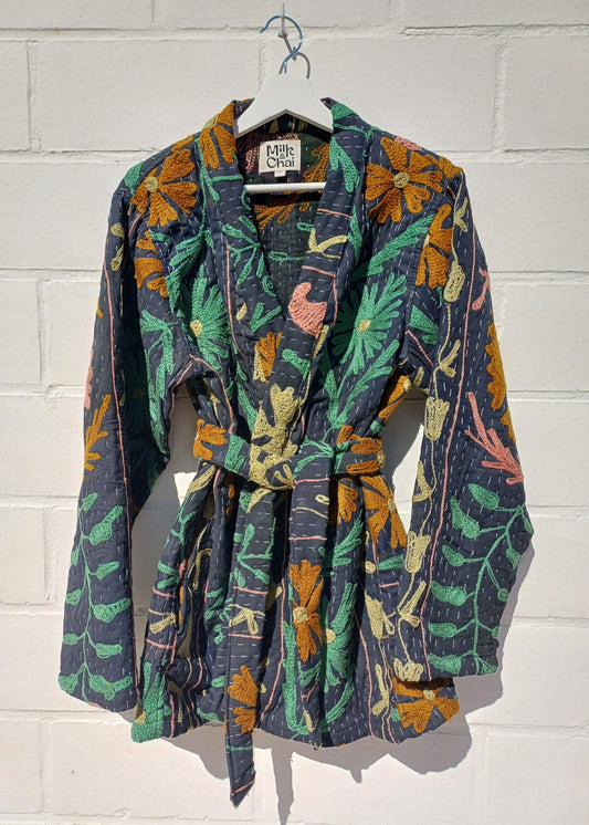Vintage Kantha Suzani Kimono #12