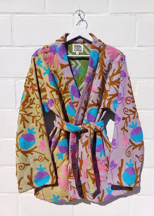 Vintage Kantha Suzani Kimono #11