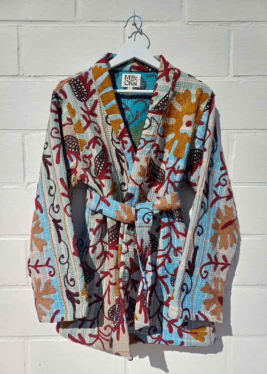 Vintage Kantha Suzani Kimono #16