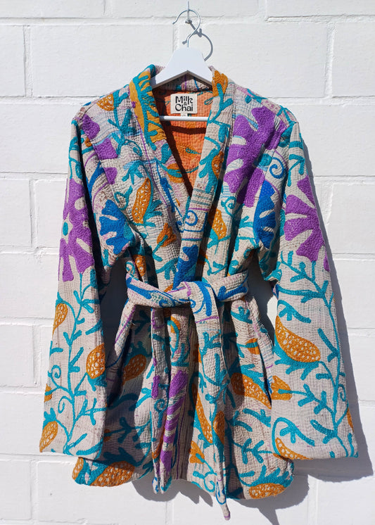 Vintage Kantha Suzani Kimono #18