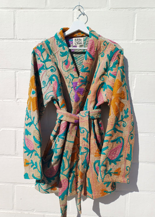 Vintage Kantha Suzani Kimono #20