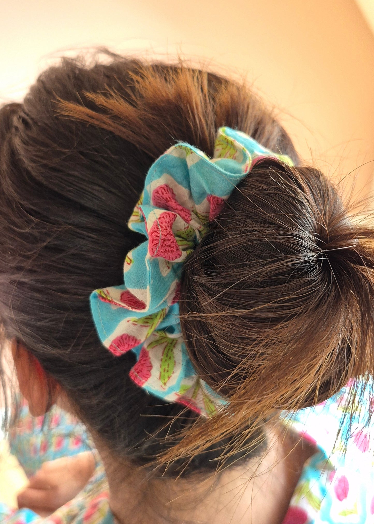 Scrunchie Blauw