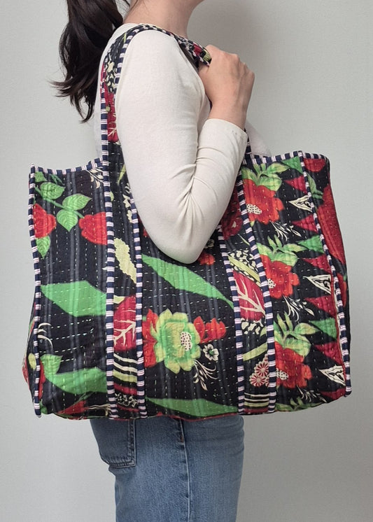 Vintage kantha tote bag # 16