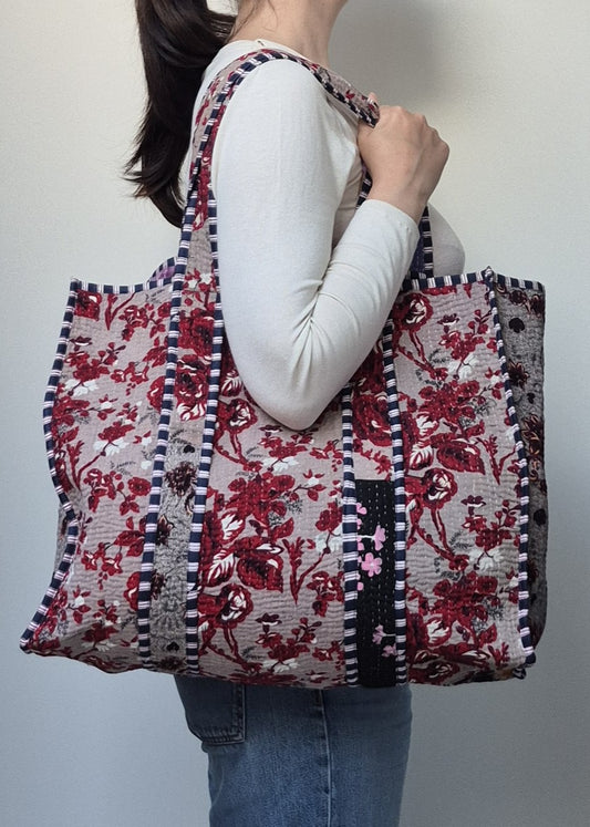 Vintage kantha tote bag # 20