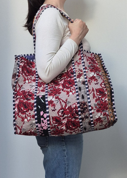 Vintage kantha tote bag # 21