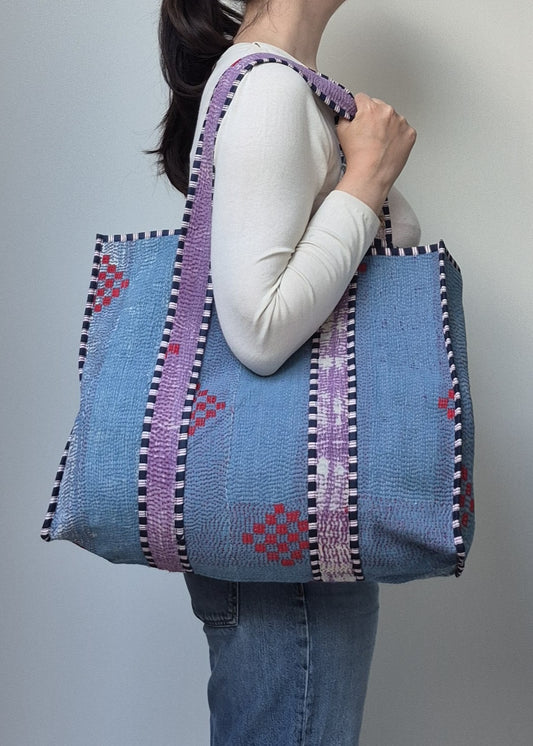 Vintage kantha tote bag # 26