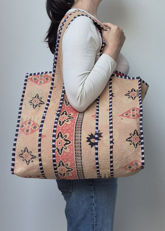 Vintage kantha tote bag # 29