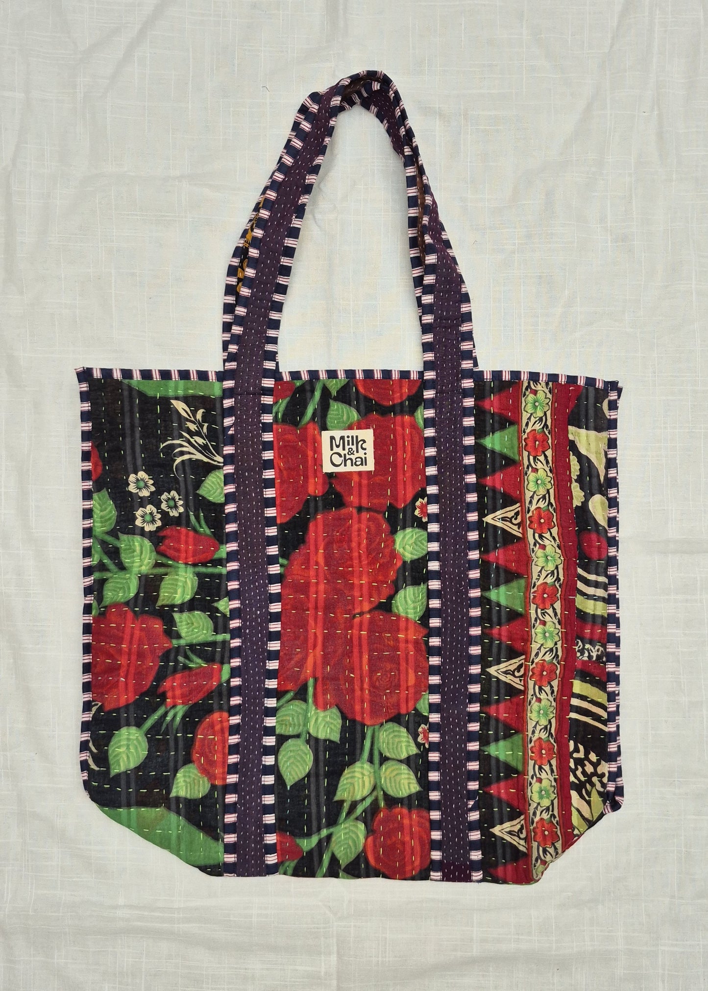 Vintage kantha tote bag # 17