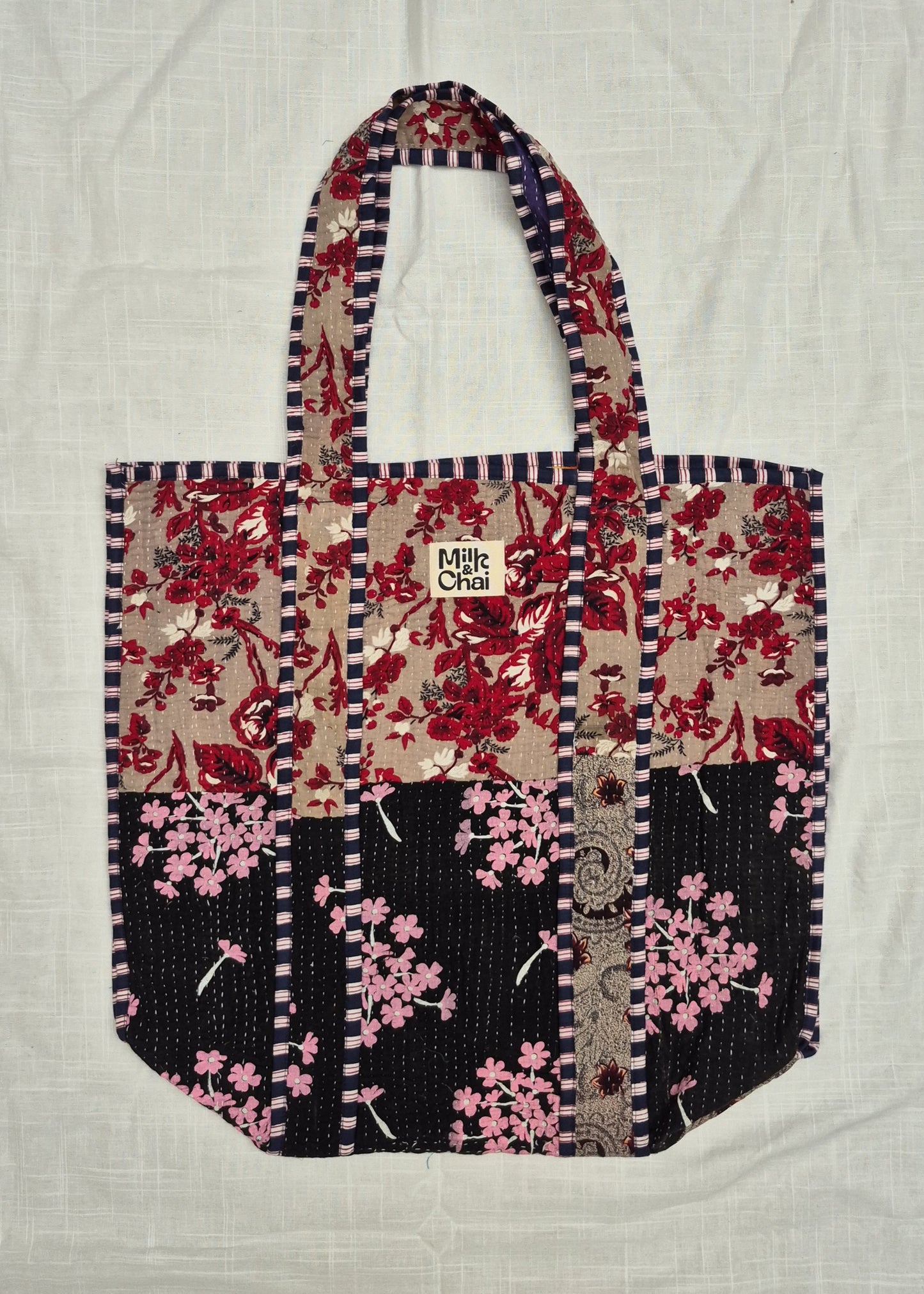 Vintage kantha tote bag # 19