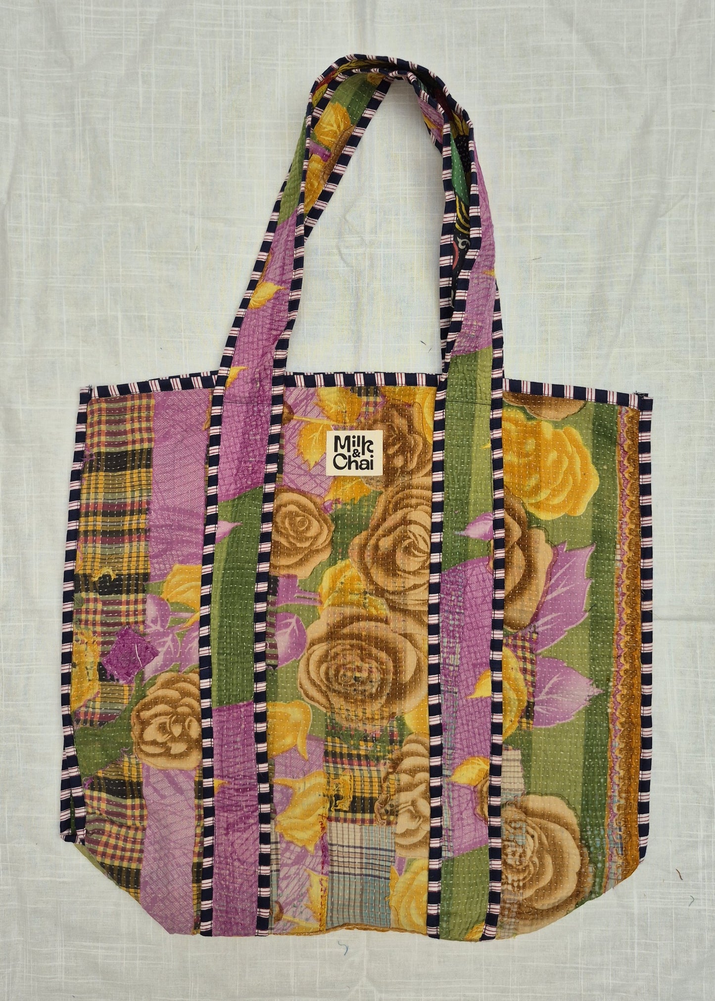 Vintage kantha tote bag # 24