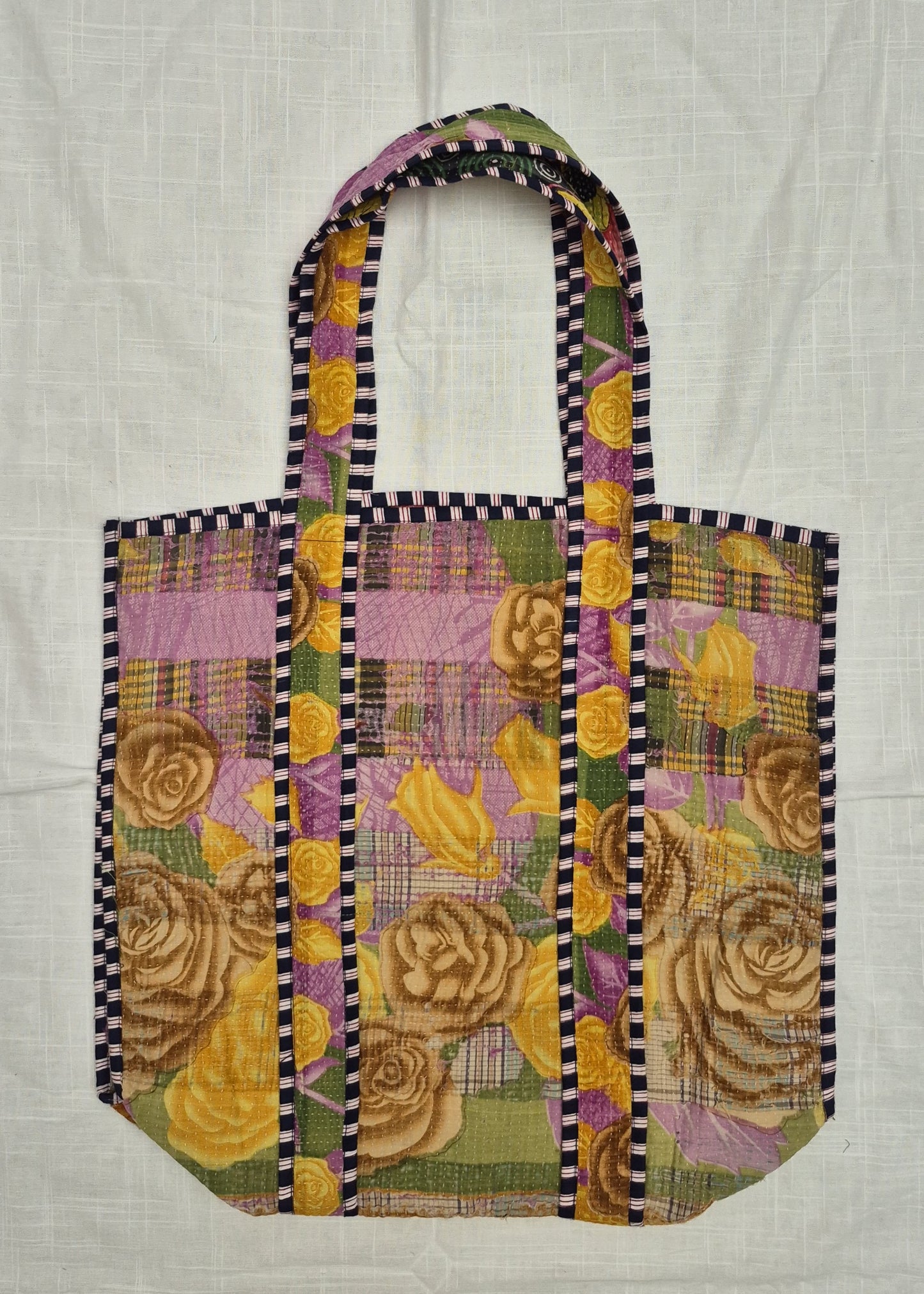 Vintage kantha tote bag # 24