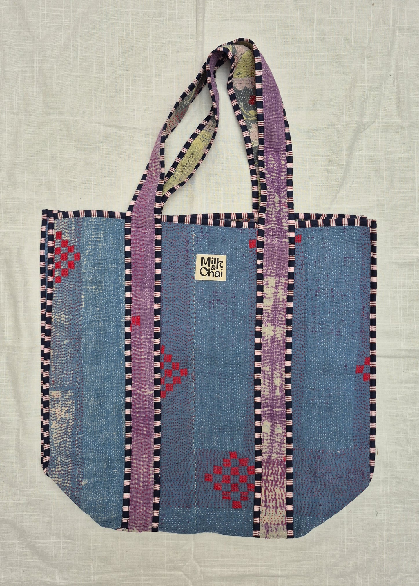 Vintage kantha tote bag # 26