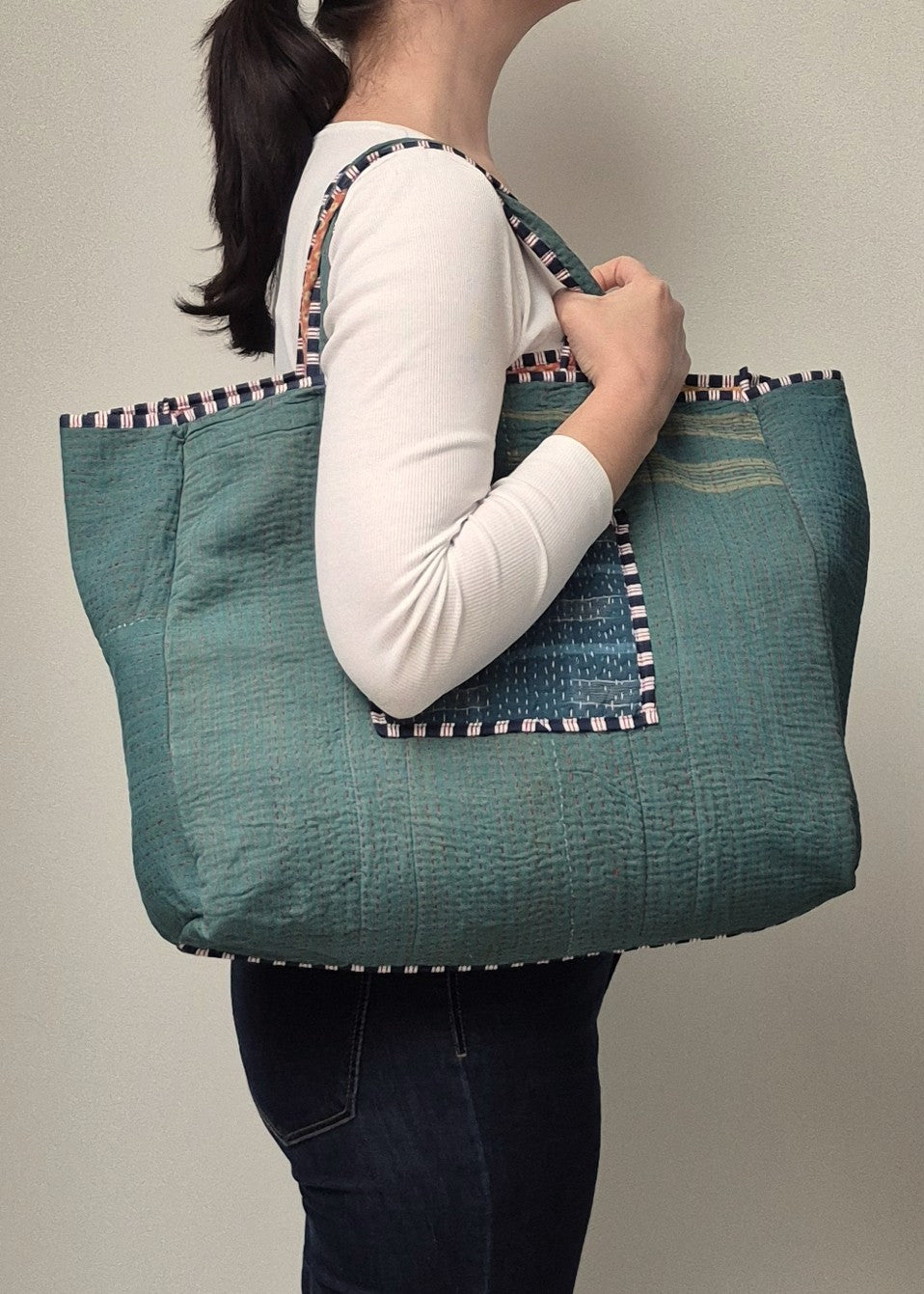 Kantha tote bag # 7