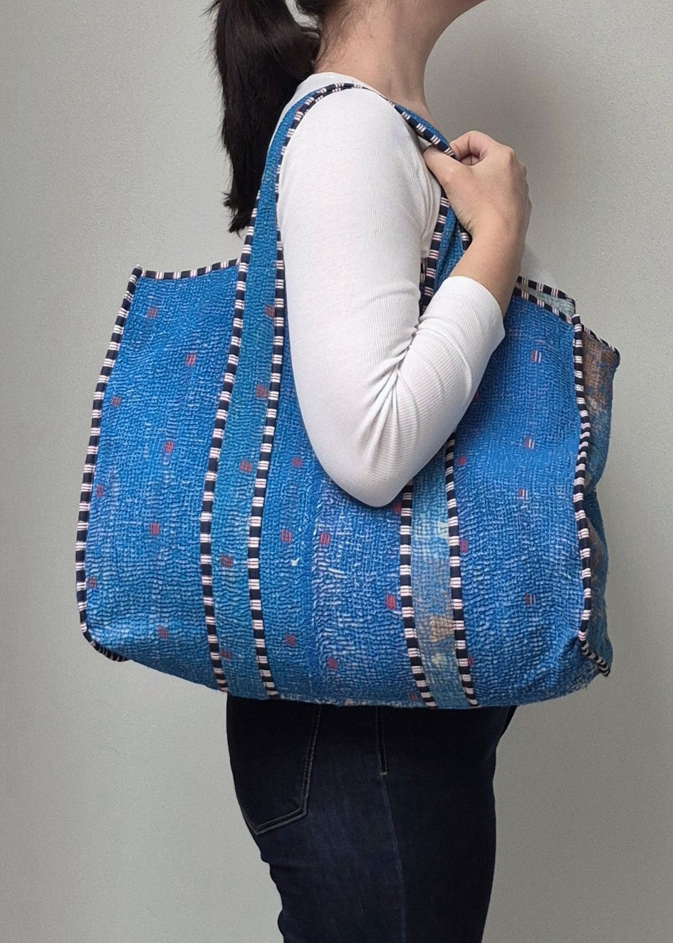 Kantha tote bag # 3