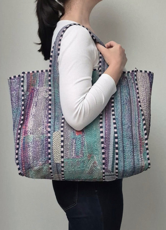 Kantha tote bag # 4