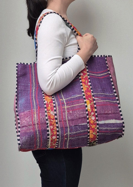 Kantha tote bag # 5